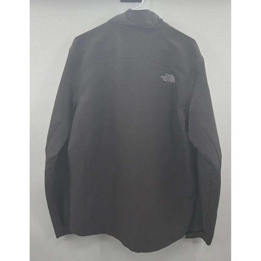 North Face Flash Dry Full Zip Jacket‎ Fleece Lining Large Gray Softshell